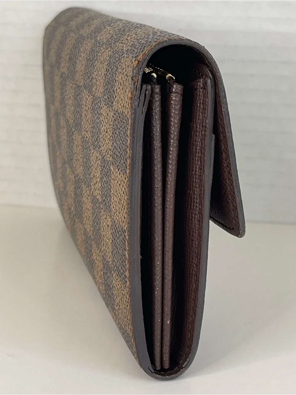Louis Vuitton Sarah Wallet in Damier Ebene canvas